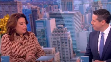 Diane von Furstenberg Michelle Jumpsuit usado por Ana Navarro como se ve en The View el 14 de octubre de 2022
