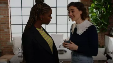 Kenzo Striped Knit Jumper porté par Vanessa 'Ness' Johnson (Samantha Marie Ware) vu dans All Rise (S03E06)