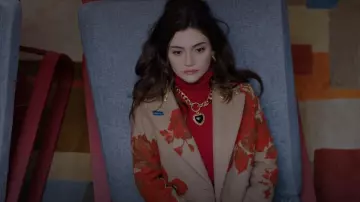 Zara Rosegarden Coat worn by Lissa Dragomir (Daniela Nieves) as seen in Vampire Academy (S01E08)