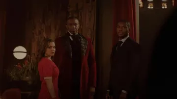 Maje Road Diamond Knit Dress worn by Mia Karp (Mia McKenna-Bruce) as seen in Vampire Academy (S01E08)