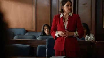 Cinq a Sept Drew Trouser Joggers worn by Suzanne Cryer as seen in All Rise (S03E06)