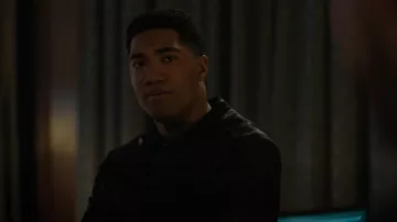 Superdry Vintage Coated Denim Racer Jacket worn by Special Agent Andre Raines (Carter Redwood) as seen in FBI: International (S02E04)