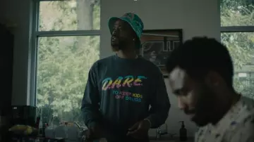 Forever 21 D.A.R.E. Graphic Tee worn by Darius (Lakeith Stanfield) as seen in Atlanta (S04E06)