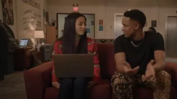 Alice + Olivia Bradford Embellished Grandpa Cardigan worn by Thea Mays (Camille Hyde) as seen in All American: Homecoming (S01E09)