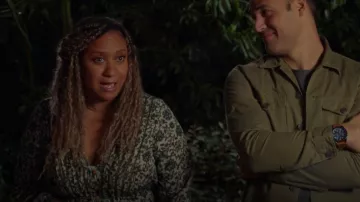 Veronica Beard Kameya Floral Print Vestido de manga larga usado por Karen Wilson (Tracie Thoms) como se ve en 9-1-1 (S06E05)