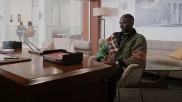 Palm Angels x Missoni Jacquard Patchwork Knitted Cardigan worn by Cam Watkins (Mitchell Edwards) as seen in All American: Homecoming (S02E02)