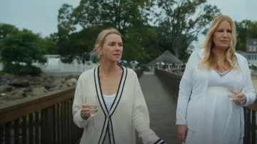 Sunday Best Lamora Cardigan worn by Nora Brannock (Naomi Watts) as seen in The Watcher (S01E01)