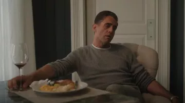 Theory Waffle Knit Cotton Sweater worn by Dean Brannock (Bobby Cannavale) as seen in The Watcher (S01E01)