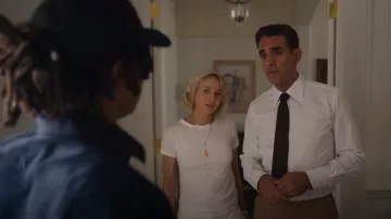 Vince Essential Pima Tee worn by Nora Brannock (Naomi Watts) as seen in The Watcher (S01E01)