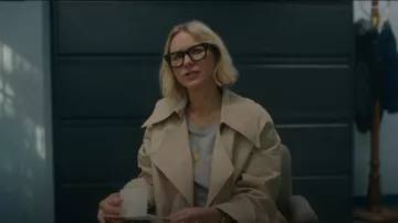 Ambush Side-Slit Trench Coat worn by Nora Brannock (Naomi Watts) as seen in The Watcher (S01E01)