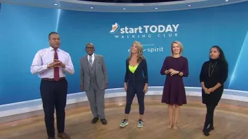 Eliza J Sweater Knit Fit & Flare Dress worn by Dylan Dreyer as seen in Today on October 19, 2022