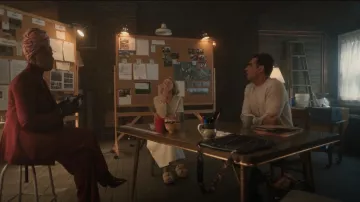 Birkenstock Arizona Big Buckle Teddy Eggshell worn by Nora Brannock (Naomi Watts) as seen in The Watcher (S01E04)