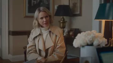 Ambush Side-Slit Trench Coat worn by Nora Brannock (Naomi Watts) as seen in The Watcher (S01E04)