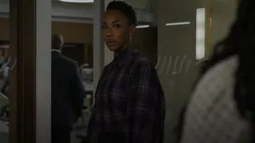 Rohe Ada Blouson Sleeve Shirt worn by Carmen Moyo (Charmaine Bingwa) as seen in The Good Fight (S06E07)