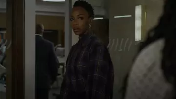 Rohe Ada Blouson Sleeve Shirt worn by Carmen Moyo (Charmaine Bingwa) as seen in The Good Fight (S06E07)