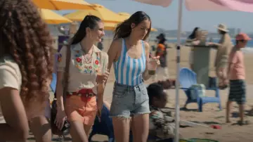 Solid & Striped Anne-Marie Swimsuit worn by Louise Gruzinsky (Nell Verlaque) as seen in Big Shot (S02E01)