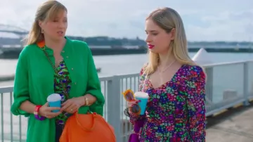 Zara Flo­ral Mi­ni Dress worn by Stel­la Moore (Manon Blackman) as seen in My Life Is Murder (S03E06)