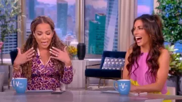 Lela Rose Colorblock Sleeveless Shift Dress worn by Alyssa Farah as seen in The View on October 21, 2022