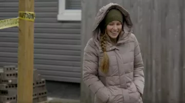 Cole Haan Taffeta Down Coat worn by Self unknown episodes (Mina Starsiak) as seen in Good Bones: Risky Business (S01E06)