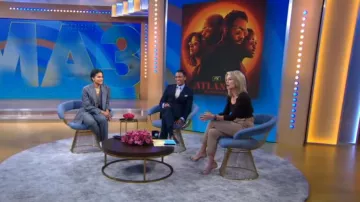 Guess Atlas Pant usado por Amy Robach como se ve en Good Morning America el 24 de octubre de 2022