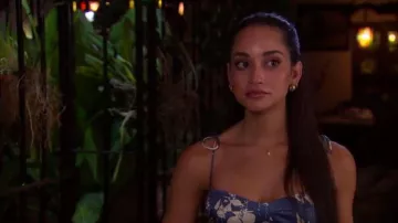 Vestido de seda Marguerite de la Reforma usado por Victoria Fuller como se ve en Bachelor in Paradise (S08E08)