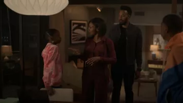 Collina Strada Sweat­shirt worn by Naima Stewart (Aderinsola Olabode) as seen in Reasonable Doubt (S01E06)