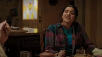 Pilcro Relaxed Plaid Shirt worn by Kamala Khan (Iman Vellani) as seen in Ms. Marvel (S01E01)