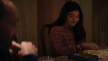 Pilcro Seamed PLaid Tunic Buttondown worn by Kamala Khan (Iman Vellani) as seen in Ms. Marvel (S01E02)