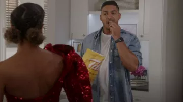 Isabel Marant Tailly Sweat-shirt denim à manches longues porté par Jordan Baker (Michael Evans Behling) vu dans All American (S05E03)