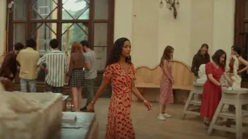 La robe Kooples Volute Maxi Shirt portée par Amy Wheeler (Zoe Saldana) vue dans From Scratch (S01E01)