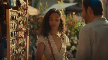 Robe Doen Adra portée par Amy Wheeler (Zoe Saldana) vue dans From Scratch (S01E01)