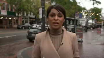 Ted Baker Rosess Coat worn by Jericka Duncan as seen in CBS Mornings on October 25, 2022