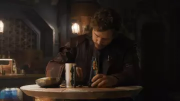 Cosplay Leather Jacket worn by Peter Quill / Star-Lord (Chris Pratt) in The Guardians of the Galaxy Holiday Special movie outfits