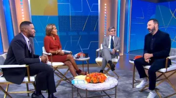 The Fold Waverley Dress worn by Robin Roberts as seen in Good Morning America on October 26, 2022