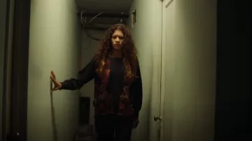 Jean Paul Gaultier Vintage 1994 Bull Jacquard Vest worn by Rue Bennett (Zendaya) as seen in Euphoria (S02E01)