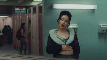 Heart Of Sun Swim Har­low Silk Top worn by Maddy Perez (Alexa Demie) as seen in Euphoria (S02E02)