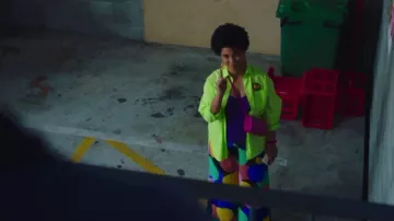 Gorman Bubble Trouble Print High-Waisted Skort worn by Madison Feliciano (Ebony Vagulans) as seen in My Life Is Murder (S03E08)