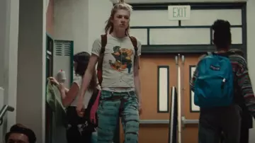 Lazoschmidl John T-Shirt worn by Jules Vaughn (Hunter Schafer) as seen in Euphoria (S02E02)