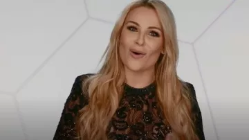 Nadine Merabi Bella Combinaison noire portée par Natalya Neidhart vue dans Total Divas (S09E06)