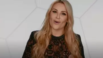 Nadine Merabi Bella Combinaison noire portée par Natalya Neidhart vue dans Total Divas (S09E06)