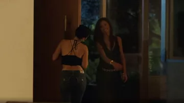True Religion Tony Lowrise Slim Cut Bootleg Blue worn by Maddy Perez (Alexa Demie) as seen in Euphoria (S02E06)