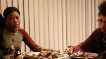 By Lefty Delicate Wild Card Necklace worn by Gia Bennett (Storm Reid) as seen in Euphoria (S02E06)