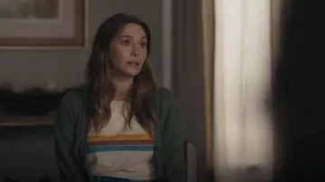 Madewell Hi-Fi Place Striped Shrunked Tee usada por Leigh Shaw (Elizabeth Olsen) como se ve en Sorry For Your Loss (S02E03)