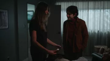 Helmut Lang Contrast T-shirt worn by Murphy Mason (Perry Mattfeld) as seen in In the Dark (S04E03)