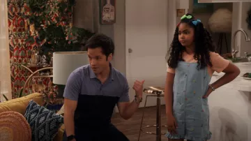 Stella McCartney Chambray Floral Playsuit worn by Millicent (Jaidyn Triplett) as seen in iCarly (S02E01)