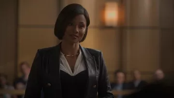 Staud Hazel Vestido usado por Jax Stewart (Emayatzy Corinealdi) como se ve en Duda razonable (S01E07)