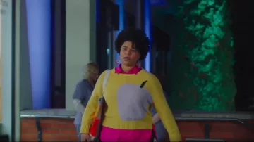 Gorman Them Ap­ples Jumper worn by Madison Feliciano (Ebony Vagulans) as seen in My Life Is Murder (S03E09)