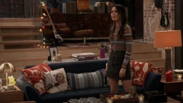 Theory Striped Crewneck worn by Carly Shay (Miranda Cosgrove) as seen in iCarly (S01E01)