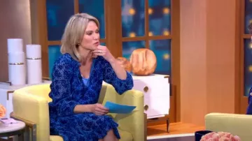 Shoshanna Sasha Mini Dress worn by Amy Robach as seen in Good Morning America on November 2, 2022