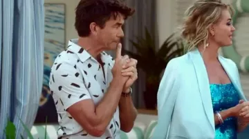 Ps Paul Smith Ca­su­al Fit Leaf Print Shirt worn by Jerry O'Connell as seen in The Real Love Boat (S01E05)